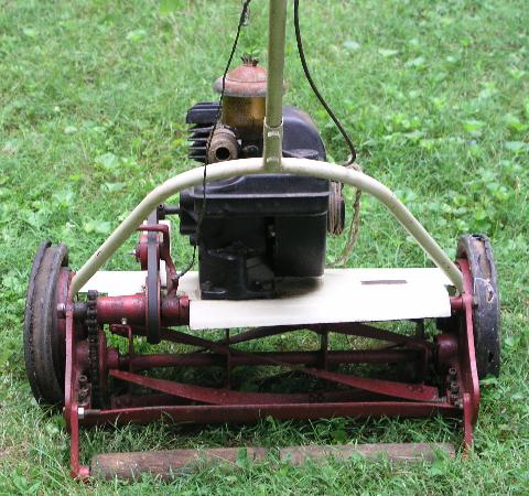 antique push mower
